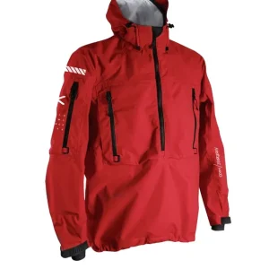 Hiko Nereus Paddeljacke Tourenjacke mit Kapuze Abverkaufsfarbe rot-S