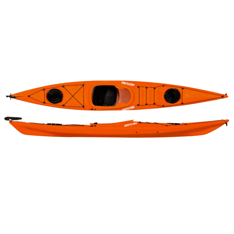 Zegul Lifestyle Solo PE Tourenkajak für Small Size Paddler inkl. Steueranlage-