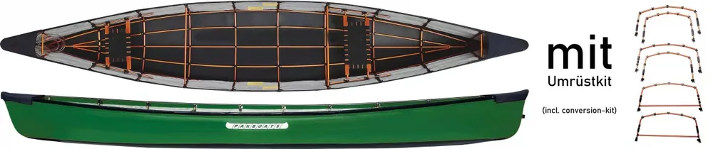 Pakboats PakCanoe 165 Faltkanu inkl. Umbausatz Conversion-Kit-