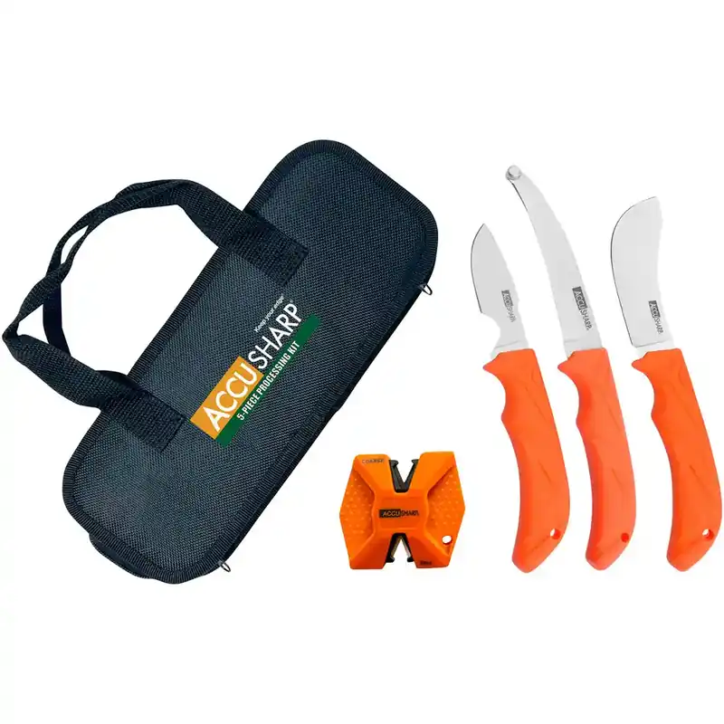 Accusharp Messer Jagd Zerwirk-Set, 5-tlg. in Tasche-