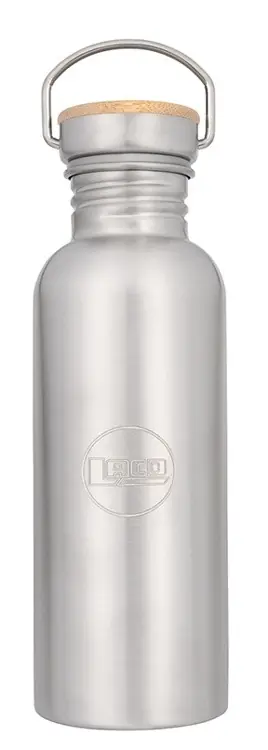 LACD Edelstahl Trinkflasche mit Schraubverschluss 0,75 l-