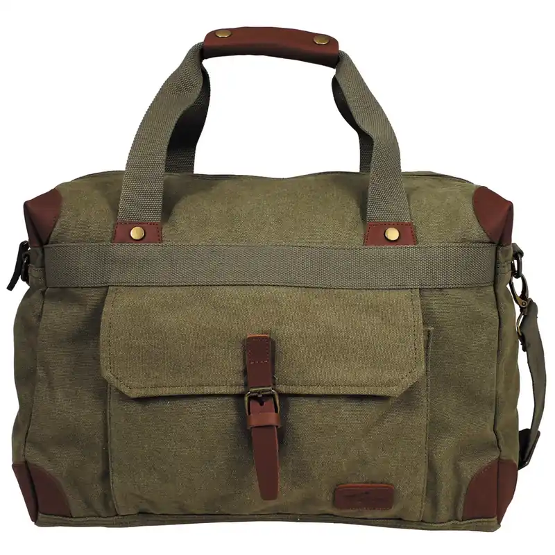 MF Handtasche PT Canvas Echtleder Jagdtasche-