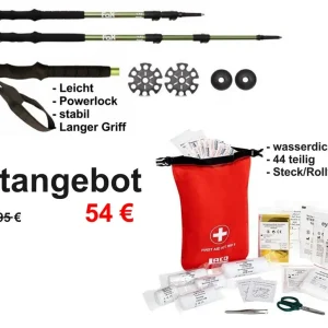 Tourenstock Trekking Erste Hilfe Set-