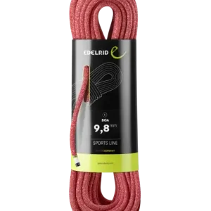 Edelrid BOA 9.8 mm Dynamisches Kletterseil rot-