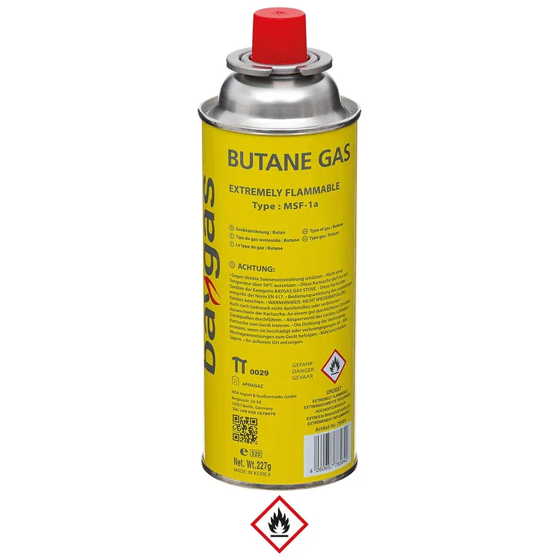 Ventil-Gaskartusche, Butan, MSF-1A-