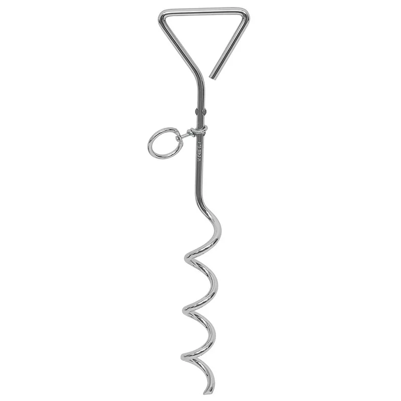 Spiral-Hering, Anlegepflock 40cm Metall-