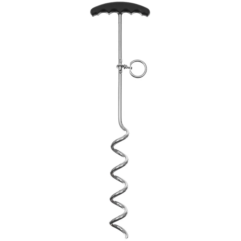Spiral-Hering, Anlegepflock 45 cm Metall mit Griff-
