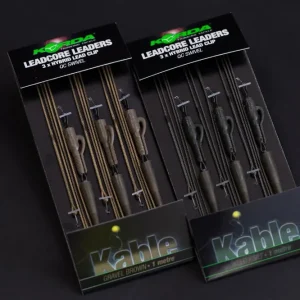Korda Leadcore Leader - Hybrid Lead Clip QC 1m Weed
