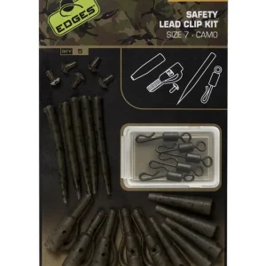 Fox Edges Camo Safety Lead Clip Kit Size 7