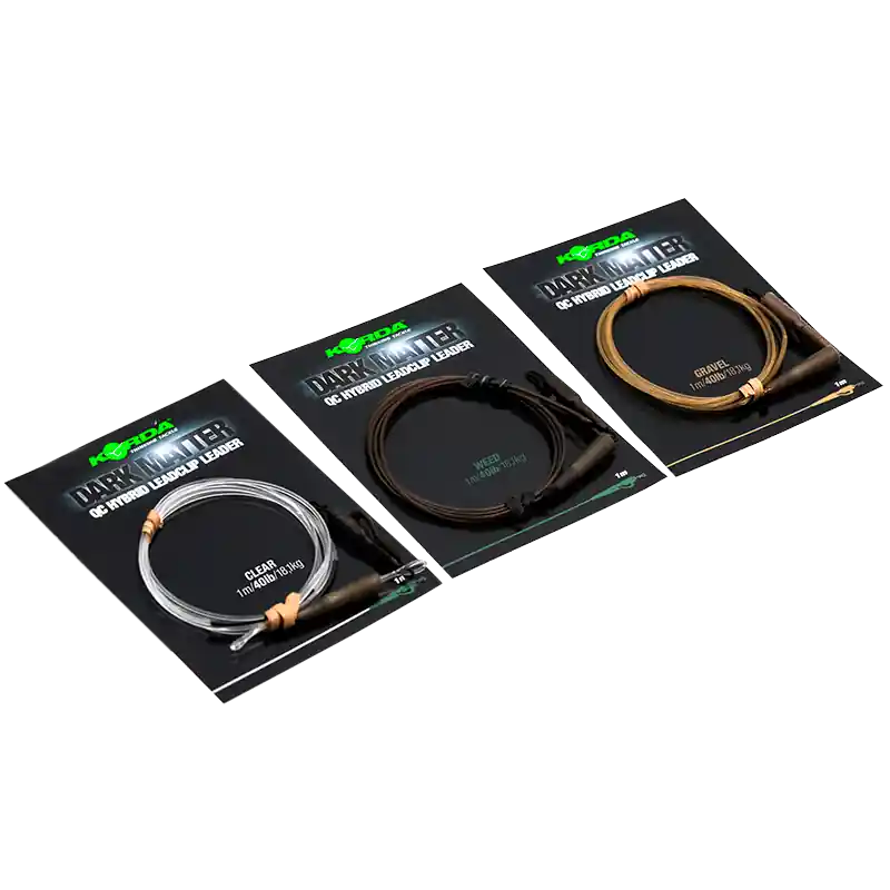 Korda Dark Matter Leader QC Hybrid Clip 100cm 40lb