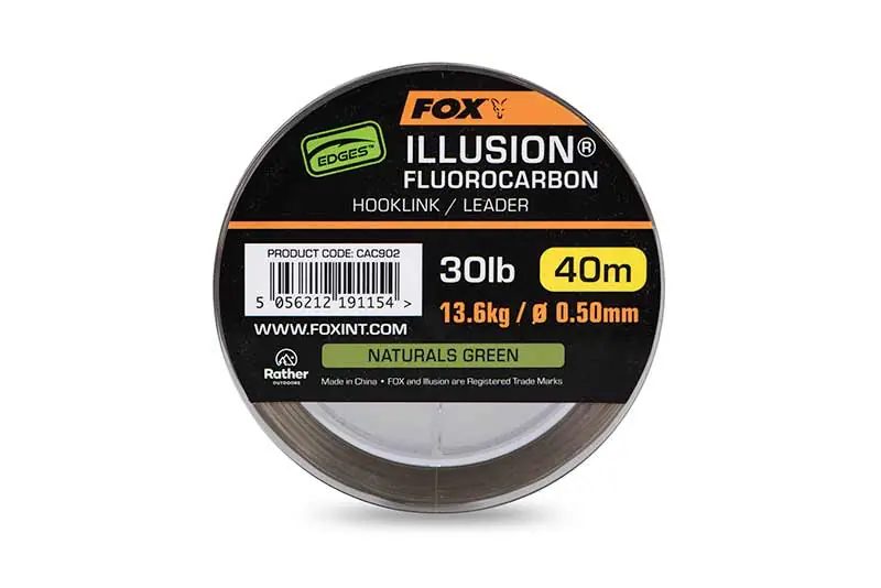 Fox Edges Illusion Fluorocarbon Naturals Green 40m