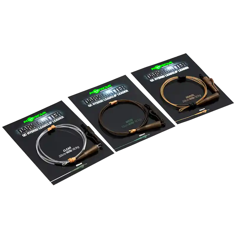 Korda Dark Matter Leader QC Hybrid Clip 50cm 40lb