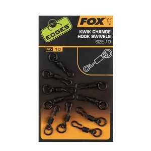 Fox Edges Kwik Change Hook Swivels Size 11 x 10