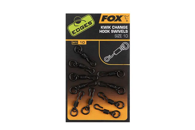 Fox Edges Kwik Change Hook Swivels Size 11 x 10