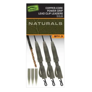 Fox Edges Naturals Copper Core Power Grip Lead Clip Leaders
