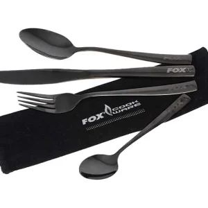 Fox Cookware Black Stainless Cutlery Set