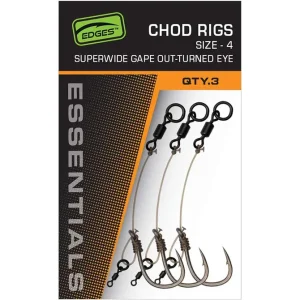 Fox Edges Super Wide Gape Out-Turned Chod Rigs