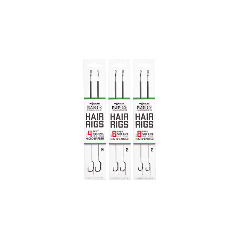 Korda Basix Hair Rigs Wide Gape
