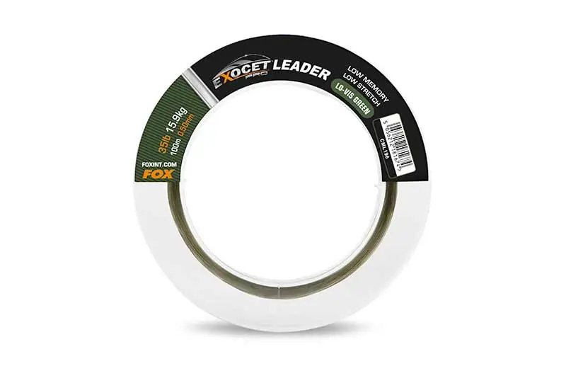 Fox Exocet Pro Low Vis Green Leader 100m 35lb 15,9kg 0,50mm