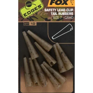 Fox Edges Camo Lead Clip Tail Rubbers Size 7
