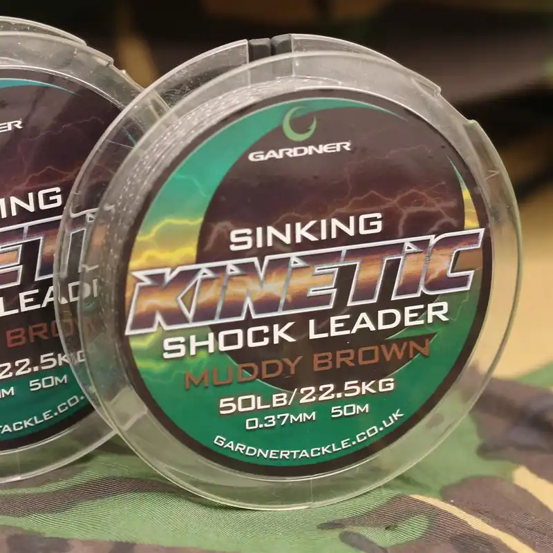 Gardner Kinetic Sinking Shock Leader 0,37mm 50lb 22,7kg 50m