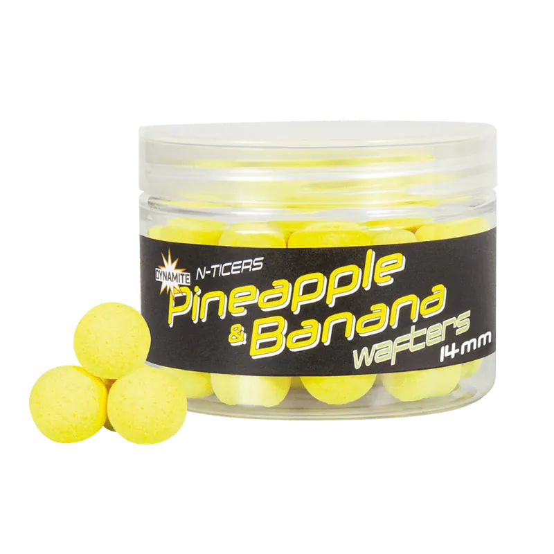 Dynamite Baits N-Ticers Pineapple & Banana Wafter 14mm