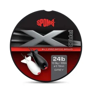 Spomb X Pro Braid Grey 8+1 300m 0,18mm 24lbs