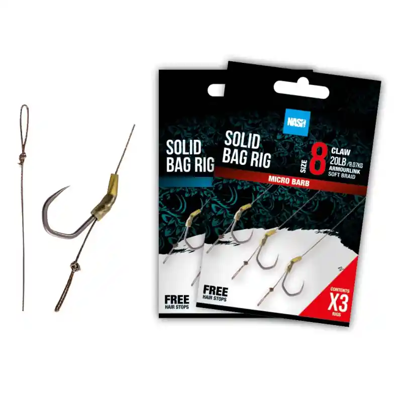 Nash Tackle Solid Bag Rig Barbed