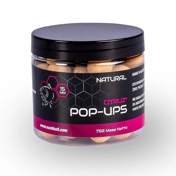 Nash Bait Citruz Pop Ups Natural 75g