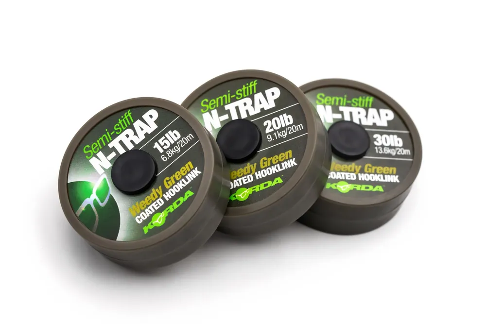 Korda N-Trap Semi Stiff Weedy Green 20m