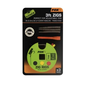 Fox Edges Zig Rig 8 - 12lb 3ft x3