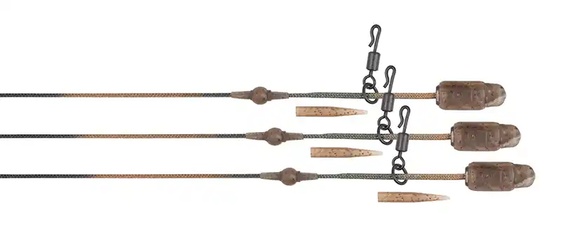 Fox Edges Camo Heli-Clip Rigs Leadcore 50lb 3pcs