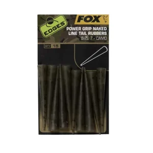 Fox Edges Camo Power Grip Naked Line Tail Rubbers Size 7