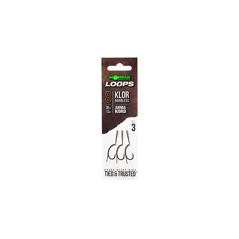 Korda Loop Rigs Klor Barbless