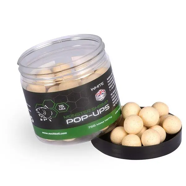 Nash Bait Monster Shrimp Pop Ups White 75g