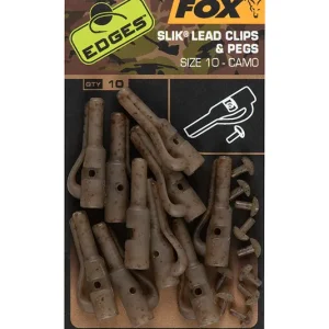 Fox Edges Camo Slik Lead Clip + Pegs Size 10