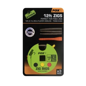 Fox Edges Zig Rig 8 - 12lb 12ft x3