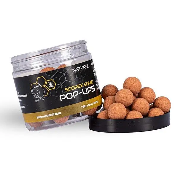 Nash Bait Scopex Squid Pop Ups Natural 75g