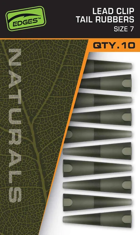 Fox Naturals Lead Clips Tail Rubbers Size 7