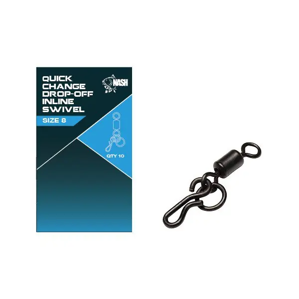 Nash Tackle Quick Change Drop Off Inline Swivel