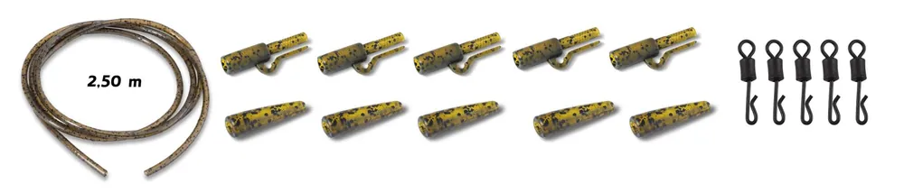 Anaconda Jungle Green Quick Change Safety Lead Clip Kits