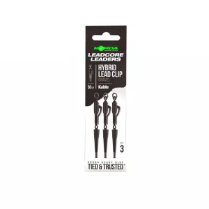Korda Kable Leadcore Leader Hybrid Lead Clip 50cm