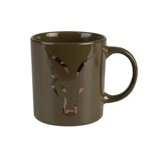Fox Green and Camo Head Ceramic Mug