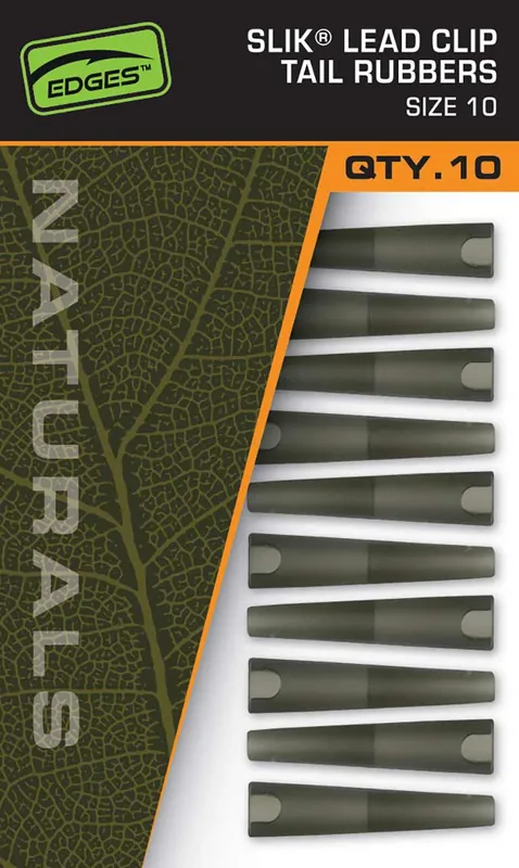 Fox Naturals Slik Lead Clip Tail Rubber Size 10
