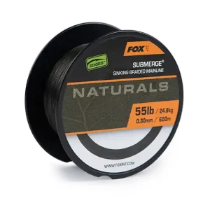 Fox Submerge Naturals Braid 600m 0,38mm 65lb 29,5kg