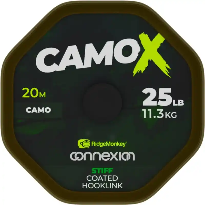 RidgeMonkey Connexion CamoX Stiff Coated Hooklink