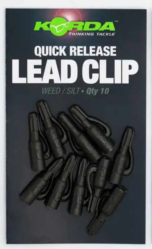 Korda Quick Release Lead Clips Weed/Silt