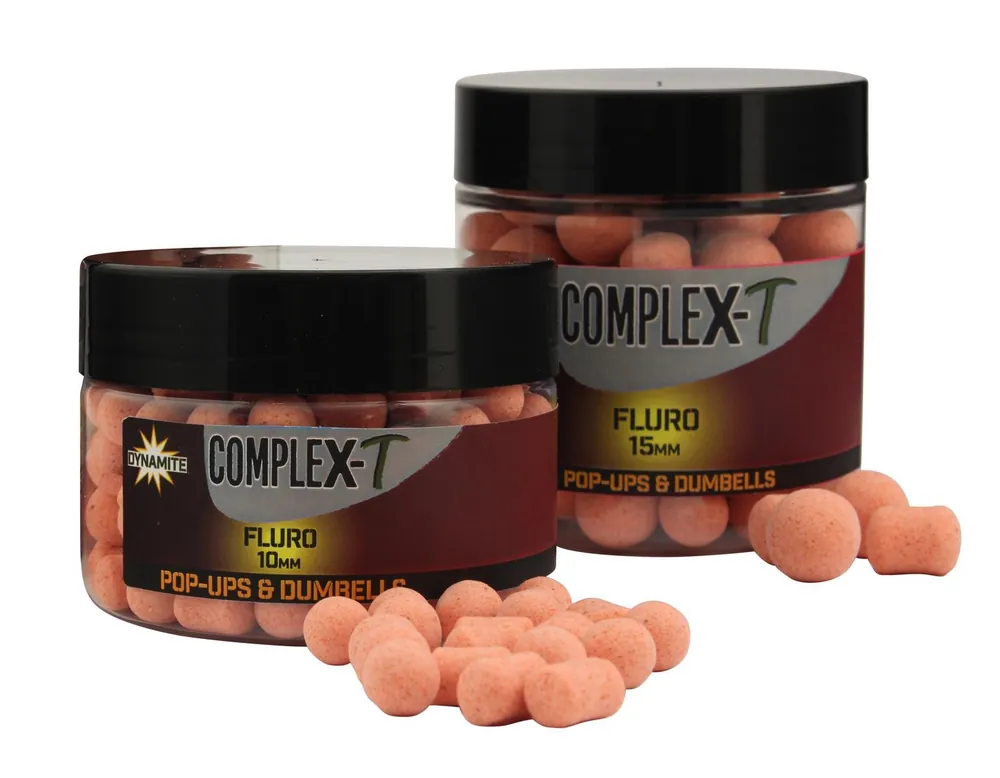 Dynamite Baits Complex-T Fluro Pop Up's & Dumbells