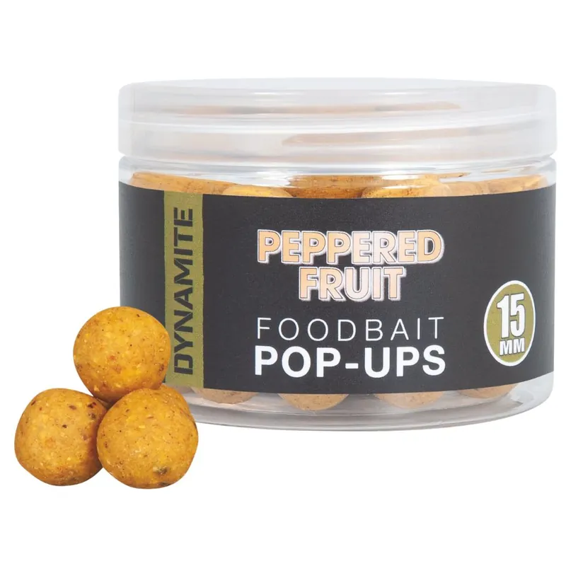 Dynamite Baits Peppered Fruit Foodbait Pop Ups 15mm