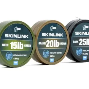 Nash Tackle Skinlink Stiff 25lb Dark Silt 10m
